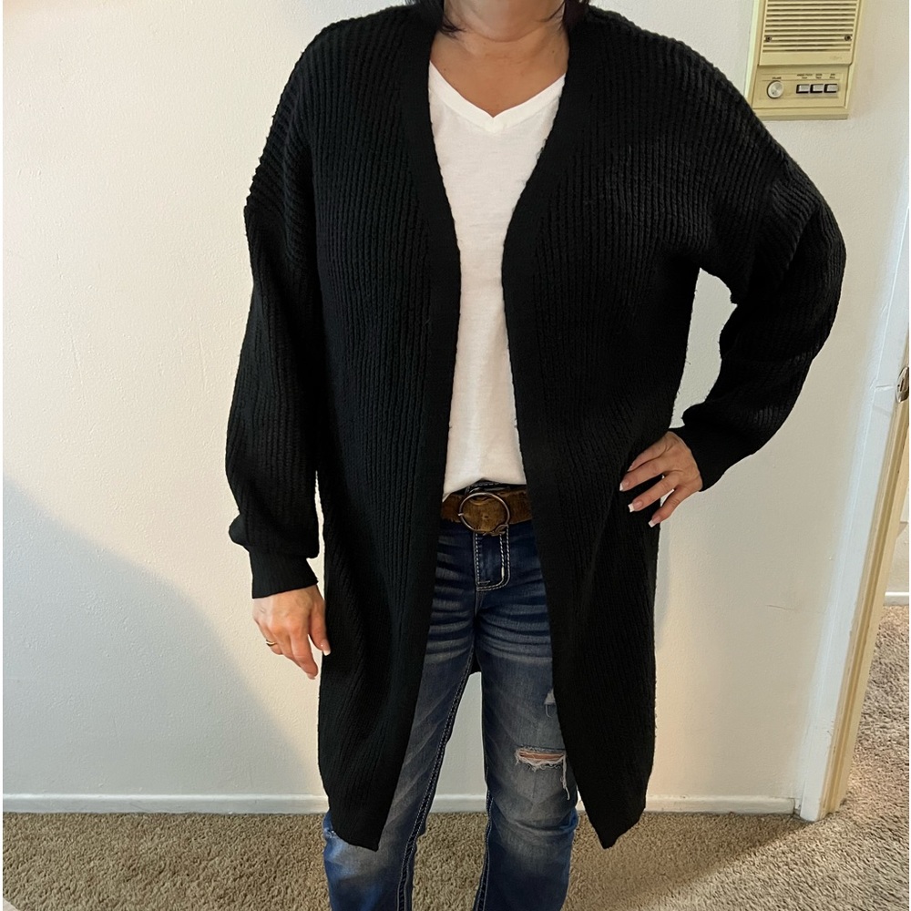 Womens black cardigan